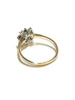 14k gouden ring met zirkonia, Sieraden, Tassen en Uiterlijk, Ringen, -, -, Ophalen of Verzenden, Dame