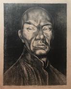 Jac de Beer (1888-1946) Lithografie 'Pindaverkoper' ~1930. O, Antiek en Kunst, Verzenden