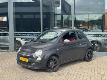 Fiat 500 0.9 TwinAir Blackjack Airco Leer Lmv beschikbaar voor biedingen