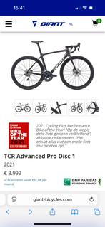 TCR Advanced Pro Disc 1 2021 maat M, Ophalen, 28 inch, Carbon, Giant