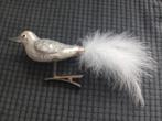 Antieke kerstbal,  vogeltje op clip, Ophalen of Verzenden, Zo goed als nieuw