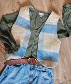Gilet wol vintage retro, Maat 38/40 (M), Blauw, Ophalen of Verzenden, Onbekend