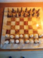 Schaakspel marmer, Een of twee spelers, Ophalen of Verzenden, Gebruikt, Onbekend