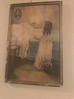 Vintage religieuze prent - Kind in gebed, Antiek en Kunst, Ophalen of Verzenden