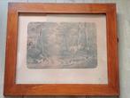 Lithografie -"L'Hallali" A. de la Devansaye (naar), Antiek en Kunst, Kunst | Litho's en Zeefdrukken, Ophalen