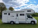 Rollerteam Graduca Garage XXL familiecamper, 2009, 60d km!, Caravans en Kamperen, Diesel, 7 tot 8 meter, Particulier, Half-integraal