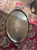 Groot verzilverd Frans brocante dienblad, Ophalen