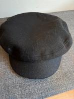 Zwarte Barts schipperspet wol S/M, Ophalen of Verzenden, Zo goed als nieuw, Pet