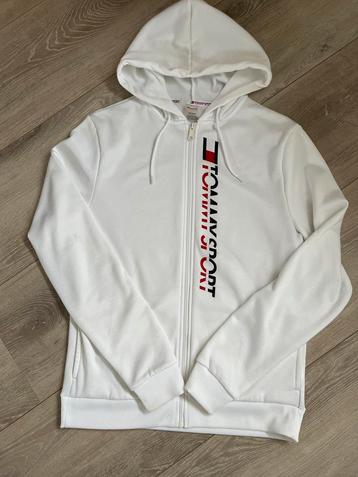 Tommy Sport Hoodie Wit Maat S beschikbaar voor biedingen