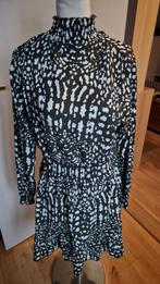 Olijfgroene jurk met print - Supertrash, Zwart, Maat 42/44 (L), Super Rasi, Ophalen of Verzenden