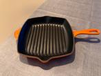 Le Creuset grillpan, Ophalen of Verzenden, Zo goed als nieuw, Pot, Bus of Blik