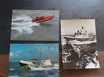 3 ansichtkaarten KNRM redingsboten, Ophalen of Verzenden, Motorboot, Kaart, Foto of Prent