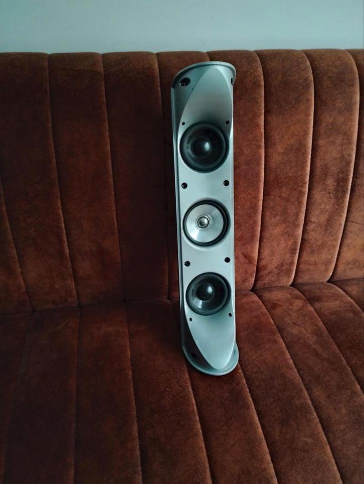 2 Kef HTS5001.2 front / surround speakers 100Wrms8ohm zilver, Audio, Tv en Foto, Luidsprekers, Gebruikt, Surroundset zonder subwoofer