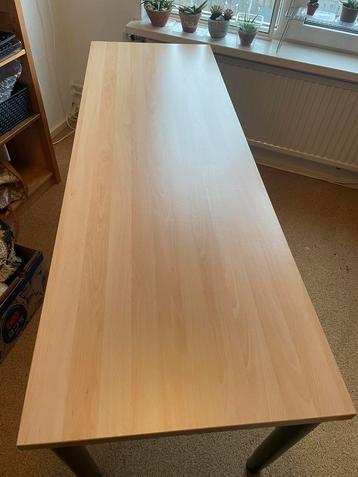 Bureau/tafel in hoogte verstelbaar eiken-look