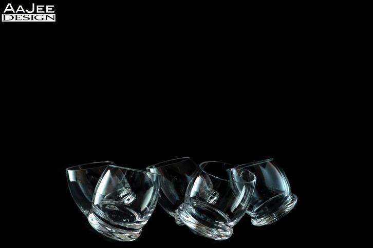 5  Rosenthal – Studio Linie – Roly Poly Schnaps glazen – 70s, Verzamelen, Glas en Borrelglaasjes, Gebruikt, Borrel- of Shotglas