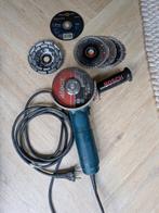 Te huur haakse slijper Bosch 125 mm. met schijven, Doe-het-zelf en Verbouw, Gereedschap | Slijpmachines, Ophalen, Zo goed als nieuw