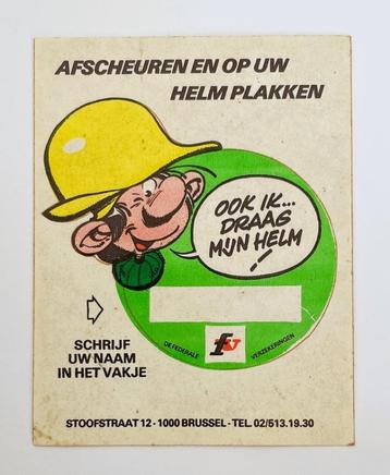 GUUST FLATER sticker - De Federale Verzekeringen - 1980's beschikbaar voor biedingen