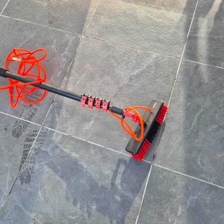Telescopische Waterborstel voor Buiten, Tuin en Terras, Hogedrukreinigers, Nieuw, Met regelbare waterdruk, Ophalen