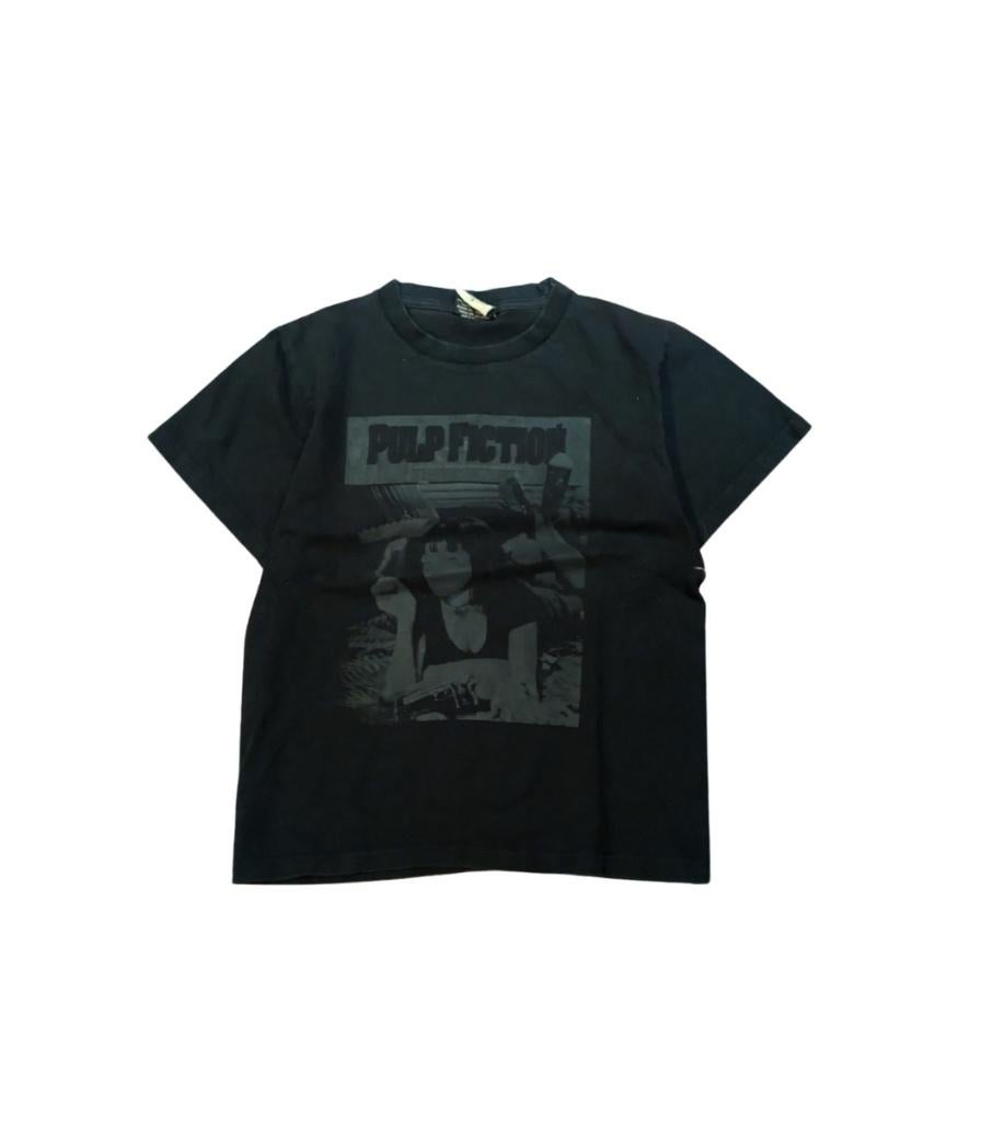 00s Pulp Fiction Girly Manga Tee – Black – Size S – Vintage, Vintage, Vintage, Ophalen of Verzenden, Zo goed als nieuw
