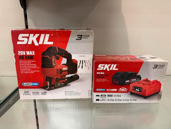 SKIL JIG SAW 20v + Accu & Lader - Nieuw in Doos!, Doe-het-zelf en Verbouw, Gereedschap | Overige machines, Nieuw, Ophalen of Verzenden