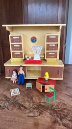 Antiek houten speelgoed Kogo winkeltje met popjes en meubels, Antiek en Kunst, Ophalen of Verzenden