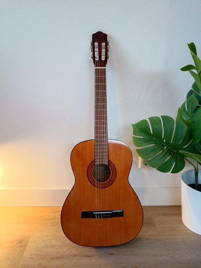 Riviera Akoestische Gitaar - Japanse Vintage, Muziek en Instrumenten, Ophalen, Zo goed als nieuw, Klassieke of Spaanse gitaar