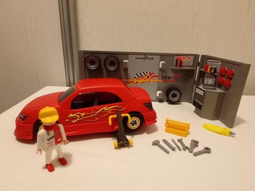 Playmobil raceauto in werkplaats, Kinderen en Baby's, Speelgoed | Playmobil, Gebruikt, Ophalen of Verzenden