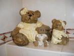 3 hele leuke beertjes 1 grote en 2 kleine beertjes zgan, Ophalen of Verzenden, Zo goed als nieuw