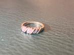 18K Gouden Ring met Diamantjes - Maat 16, Ophalen of Verzenden, Met edelsteen, Dame, Goud