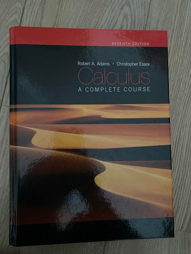Calculus: A Complete Course - 7th Edition, Boeken, Ophalen of Verzenden, Beta, Zo goed als nieuw, HBO