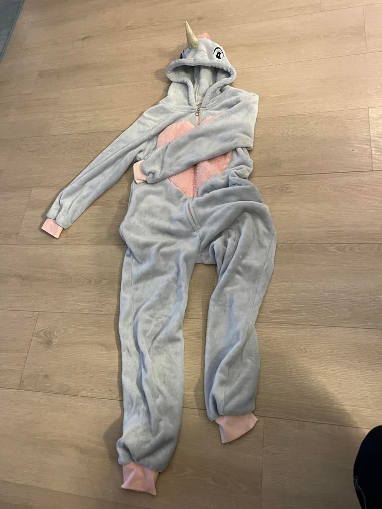 Unicorn onesie, Ophalen of Verzenden, Gedragen, Maat 38/40 (M), Grijs