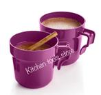 Tupperware Aloha Koffie beker Mok 2x 350ml +deksels voorraad, Nieuw, Beker of Kan, Ophalen of Verzenden