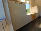 Stevige kasten. L.Bruin+Wit Extra diep:67cm. Hoogte 66/150cm, Huis en Inrichting, Ophalen, Gebruikt