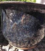 Grote geglazuurde terracotta bloempotten bak vorstbestendig, 40 cm of meer, Rond, Nieuw, Ophalen of Verzenden