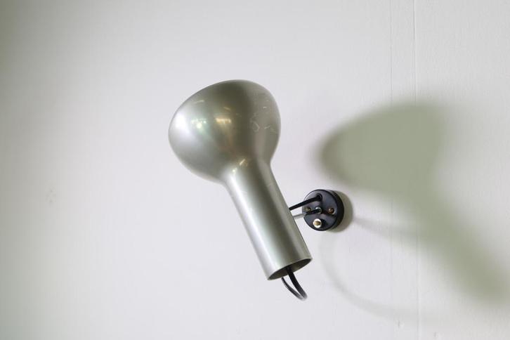 Arteluce Aluminium wandlamp - model 7 - Gino Sarfatti 1957, Huis en Inrichting, Lampen | Wandlampen, Gebruikt, Ophalen of Verzenden