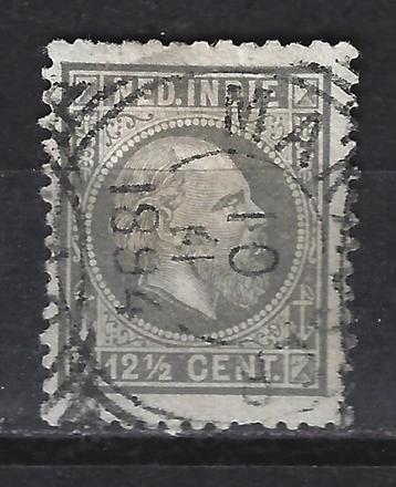 Nr 10 gebruikt Willem III 1870 Nederlands Indie voor 10% CW beschikbaar voor biedingen