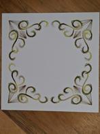 Geborduurde opleg kaart basiskaart, Hobby en Vrije tijd, Kaarten | Zelf maken, Ophalen of Verzenden, Zo goed als nieuw, Overige thema's