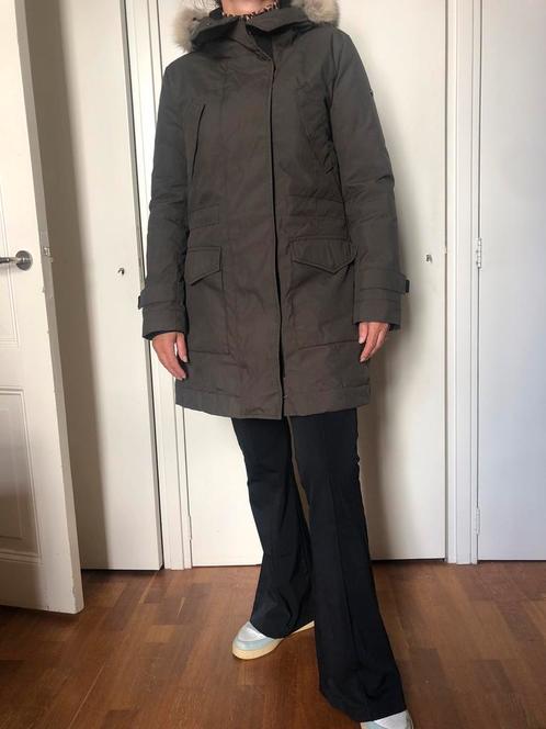 Winterjas Goldbergh 38 khaki parka, Kleding | Dames, Jassen | Winter, Zo goed als nieuw, Maat 38/40 (M), Groen, Ophalen of Verzenden