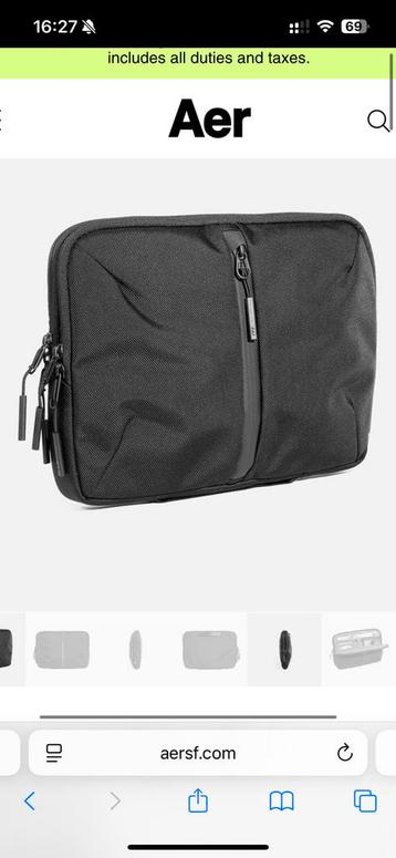 AER tech sleeve laptop hoes 16 inch beschikbaar voor biedingen
