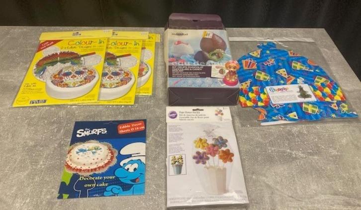 Partij diverse bakspullen, Hobby en Vrije tijd, Taarten en Cupcakes maken, Nieuw, Versiering, Taarten of Cupcakes, Ophalen of Verzenden
