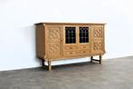brutalist buffetkast | sideboard | jaren 60 | Deens, Gebruikt, Eikenhout, 200 cm of meer, .
