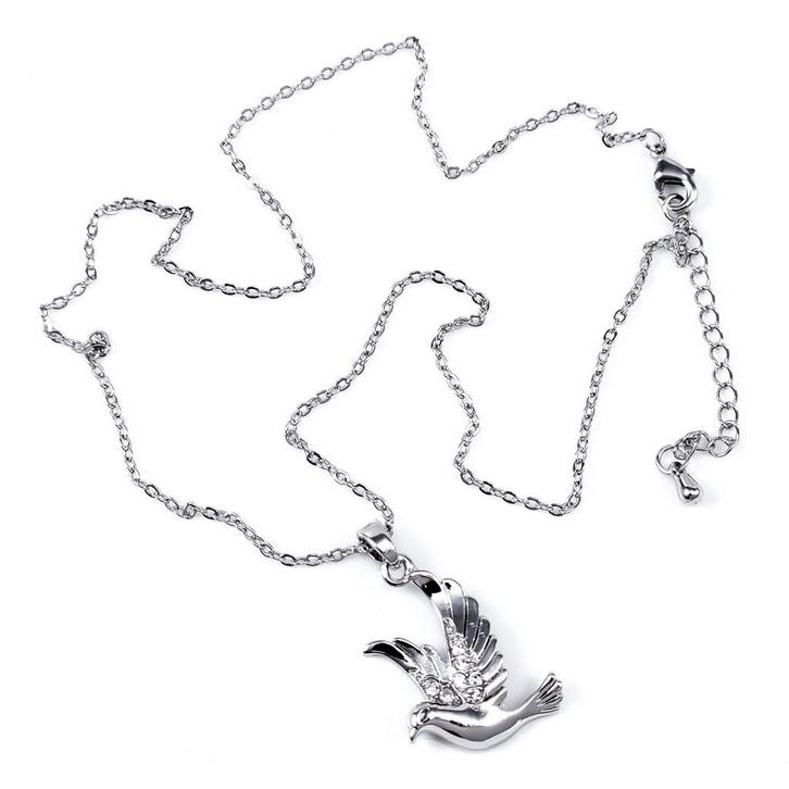Dames Ketting met Duif Hanger Ketting Set, Sieraden, Tassen en Uiterlijk, Kettingen, Nieuw, Overige materialen, Goud, Met hanger