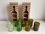 Rebottled Glazen 8 st. | Duurzaam / circulair | Nieuw, Glas of Glazen, Nieuw, Ophalen of Verzenden, Glas
