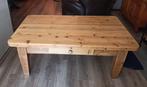 Laatste kans! Mooie grenen handgemaakte salontafel, Ophalen, Gebruikt, 100 tot 150 cm, 50 tot 100 cm