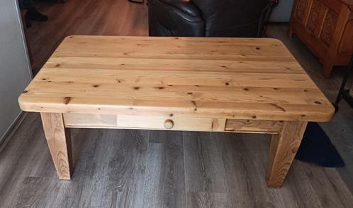 Laatste kans! Mooie grenen handgemaakte salontafel, Huis en Inrichting, Tafels | Salontafels, Gebruikt, Minder dan 50 cm, 50 tot 100 cm