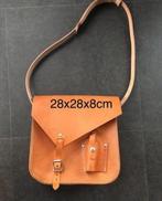 Lederen veldwerkers Outdoortas met holster., Ophalen of Verzenden, Zo goed als nieuw, Bruin