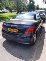 Peugeot 207 1.6 16V CC 88KW 2007 Zwart, Auto's, Voorwielaandrijving, 65 €/maand, 4 cilinders, 4 stoelen