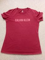 Calvin Klein dames shirt t'shirt bordeaux M, Maat 38/40 (M), Ophalen of Verzenden, Zo goed als nieuw, Korte mouw