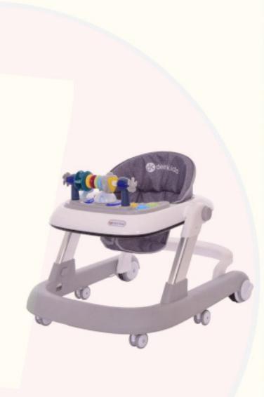 Loopstoel met Speelblad – Grijs/Wit, Kinderen en Baby's, Overige Kinderen en Baby's, Nieuw, Ophalen