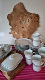Prachtig koffieservies met ontbijtborden + kop en schotels, Huis en Inrichting, Keuken | Servies, Ophalen, Zo goed als nieuw, Porselein